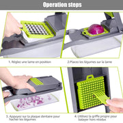 Vegetable Chopper Multifunctional Grater Cutter Kitchen Accessories Manual Fruit Slicer Potatos Shredders Cheese Onions Slicers