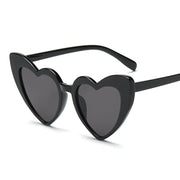 Love Heart Cat Eye Sunglasses Woman Vintage Christmas Gift Black Pink Red Heart Shape Sun Glasses For Woman Uv400