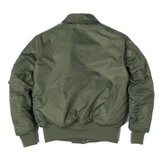 CWU/45P high quality thick nylon mens bomber jacket winter green black padded pilot flight jacket windproof