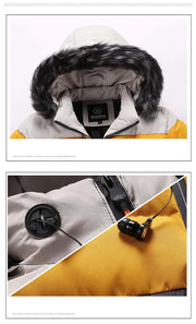 2023 Men's Winter Jacket Casual Warm Thick Waterproof Parkas Coat Men Outwear Windproof Fur Collar Hat Parka Brand Jacket Male