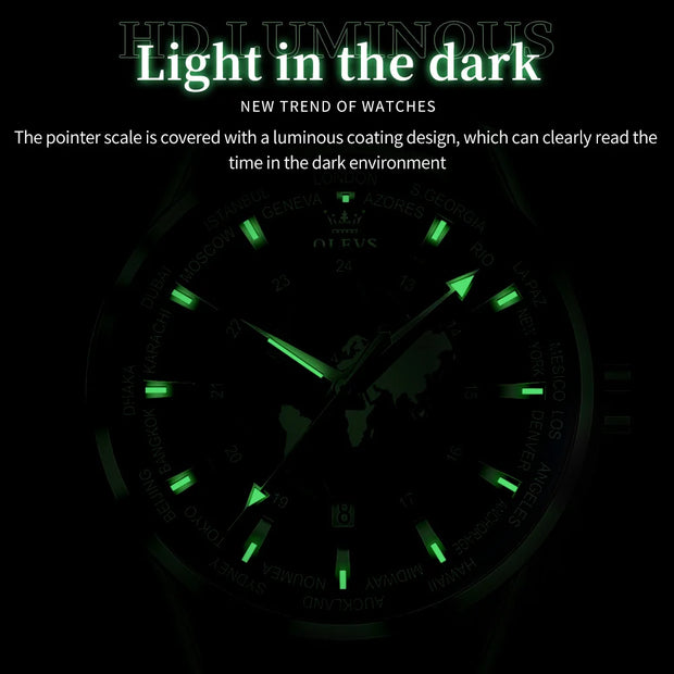 OPK Brand Watch Fashion Waterproof Night Glow Men's Quartz Watch 9926