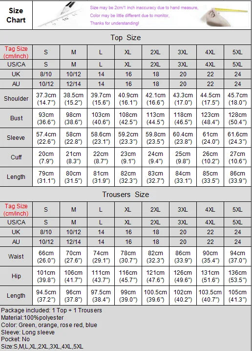 Plus Size 5XL VONDA Vintage Bohemian Pant Sets Long Sleeve Tops 2024 Women Casual Printed Pants Loose 2pcs Elegant Office Suits