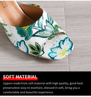 Summer 2024 new high-heeled one-line fish mouth sandals fashion casual wear women sandals  slippers  designer sandals