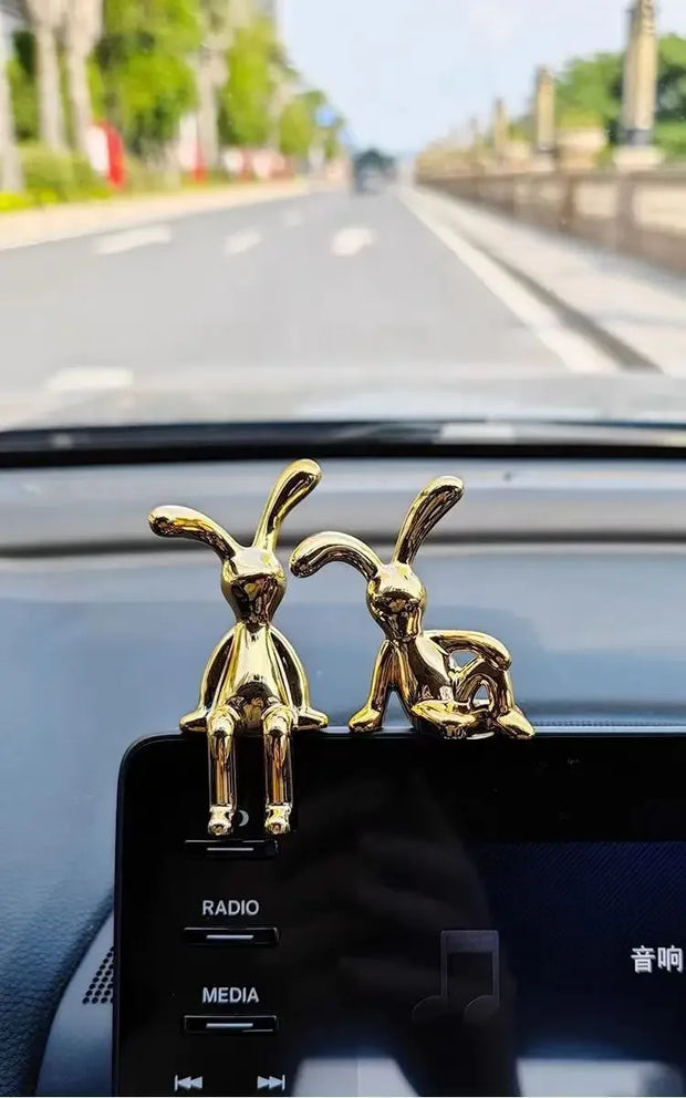 Car Interior Decoration Cartoon Animal Center Console Decoration Personality Room Dining Table Desk Decoration Car Ornaments