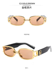 New Fashion Vintage Sunglasses Women Men Brand Designer Retro Rectangle Sun Glasses Female male Popular Colorful Square Eyewear