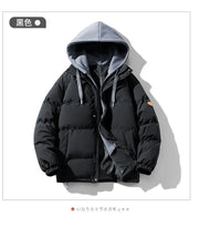 Men Hooded Thick Warm Colorful Bubble Coat Winter Jacket 2024 Mens Streetwear Hip Hop Parka Korean Black Clothes Puffer Jackets