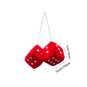 Car To Car Plush Pendant Three-Dimensional Square Dice