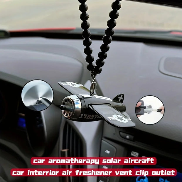 Solar Car Air Freshener Perfume pendant Helicopter Decoration Interior Decoration Solar Car Rotating Aromatherapy Diffuser