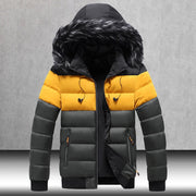 2023 Men's Winter Jacket Casual Warm Thick Waterproof Parkas Coat Men Outwear Windproof Fur Collar Hat Parka Brand Jacket Male