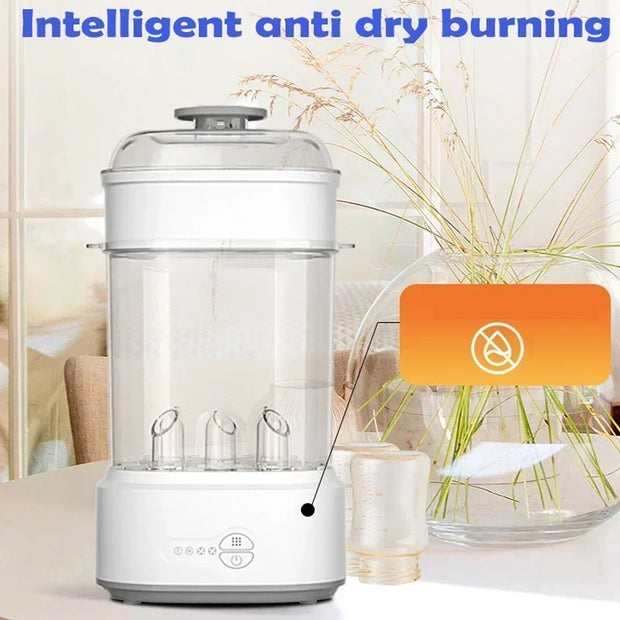 Bottle Sterilizer and Dryer Compact Electric Steam Bottle Sterilizer Sanitizer for Baby Bottles Esterilizador de Biberones