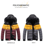 2023 Men's Winter Jacket Casual Warm Thick Waterproof Parkas Coat Men Outwear Windproof Fur Collar Hat Parka Brand Jacket Male