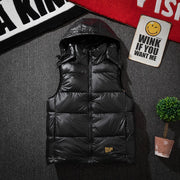 Mens Winter Windproof Sleeveless Jacket Parkas Women Sleeveless Jacket Male Casual Thick Warm Detachable Waistcoat