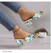 Summer 2024 new high-heeled one-line fish mouth sandals fashion casual wear women sandals  slippers  designer sandals