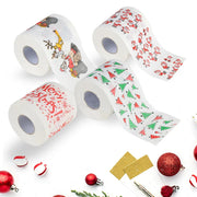 Toilet Paper Christmas Pattern Series Roll Paper Santa Claus Reindeer Hygienic Paper Creative Toilet Papers Rolls Funny Napkins