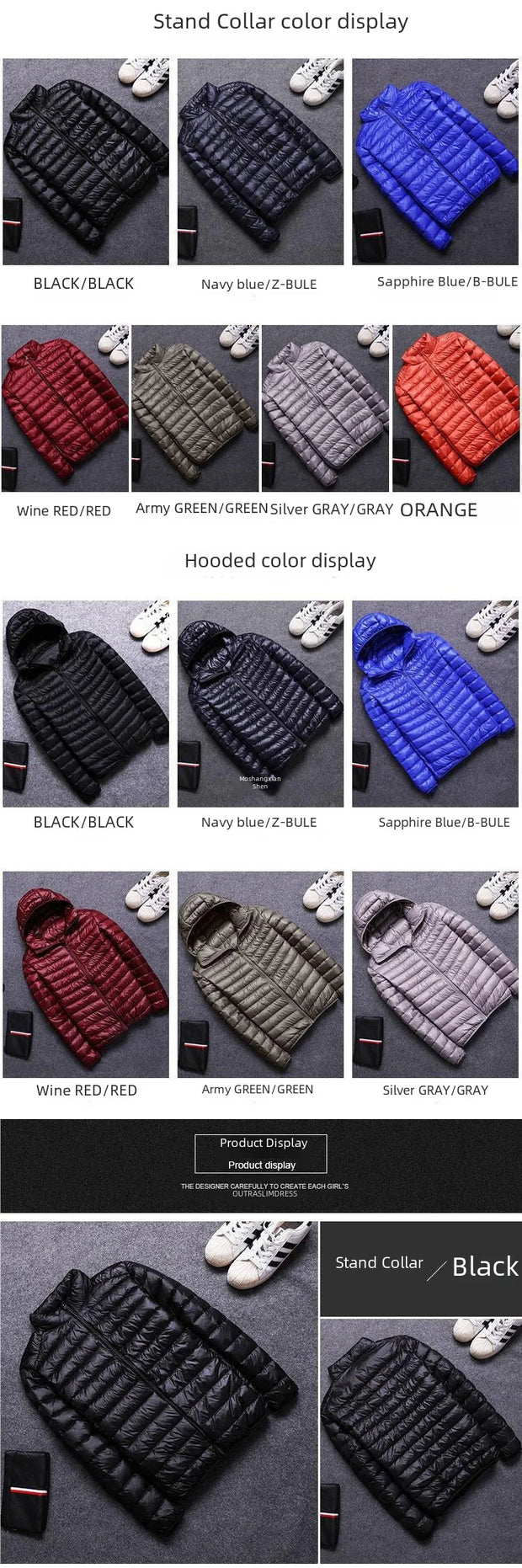 Lightweight Autumn/winter Men's Cotton-padded Jacket Cropped 2023 New Style Warm Winter Coat Thick Hooded Casual Wear