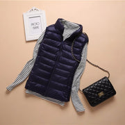 Down Lightweight White Duck Down Vest Short Sleeveless Vest  Autumn/Winter Slim Fit Ultra Light Down Jacket Women Jackets