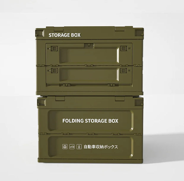 Outdoor Camping Storage box Folding box Thickened Camping organizer Car Trunk storage box Military storage box