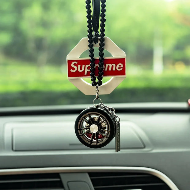 Fashionable car pendant BBS wheel hub tire pendant Car interior rearview mirror pendant For BMW E46 E39 E60 F30 E90 F10 F30 E36