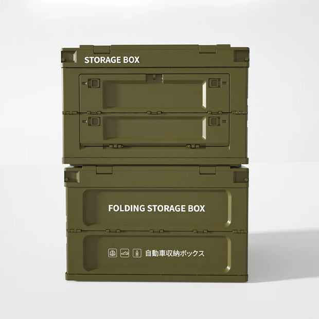 Outdoor Camping Storage box Folding box Thickened Camping organizer Car Trunk storage box Military storage box