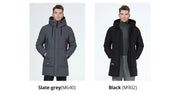 ICEbear 2023 winter  men's clothing thicken warm men's jacket hooded men's mid-length  coat fashionable cotton jacket MWD3061D