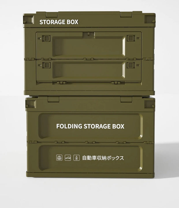 Outdoor Camping Storage box Folding box Thickened Camping organizer Car Trunk storage box Military storage box