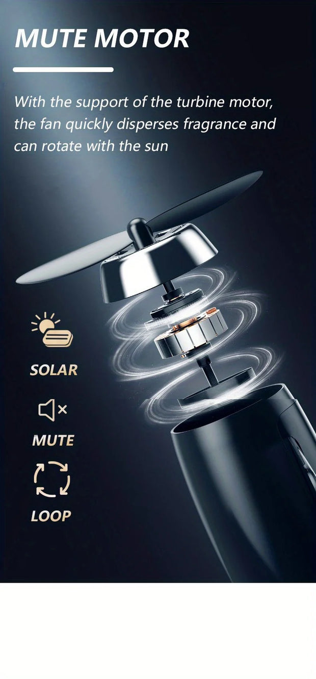 Solar Car Air Freshener Perfume pendant Helicopter Decoration Interior Decoration Solar Car Rotating Aromatherapy Diffuser