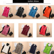 Down Lightweight White Duck Down Vest Short Sleeveless Vest  Autumn/Winter Slim Fit Ultra Light Down Jacket Women Jackets