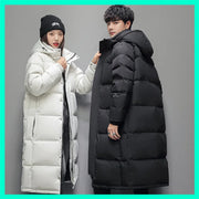 FGKKS 2024 Outdoor Leisure Parka Cotton-Padded Men's Slim Cotton Long Coat High Quality Design Hot Casual Parka Men