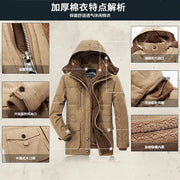 High Quality Long Winter Coats Men's Jacket Warm Hooded Thick Jacket Coat Male Casual Cargo Overcoat Thermal Winter Parka Men