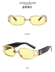 New Fashion Vintage Sunglasses Women Men Brand Designer Retro Rectangle Sun Glasses Female male Popular Colorful Square Eyewear