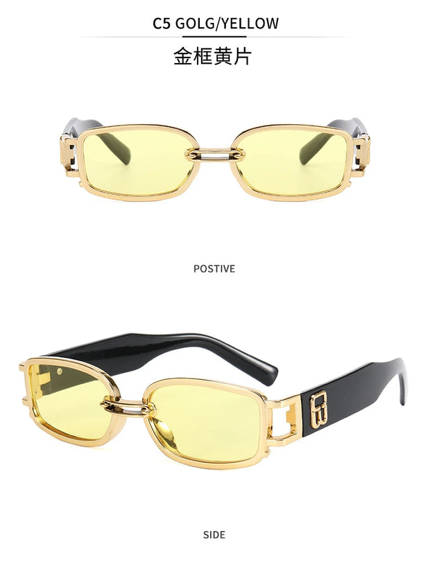 New Fashion Vintage Sunglasses Women Men Brand Designer Retro Rectangle Sun Glasses Female male Popular Colorful Square Eyewear