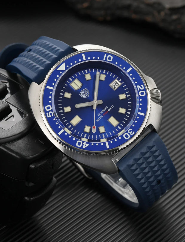 Watchdives Land Tortoisen WD6105 Dive Watch AR Sapphire BGW9 Luminous NH35 Automatic Movement Men Watches Waterproof 200m