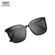 Umanco Fashion Polarized Myopia Sunglasses for Men Women Oversized Square Driver Sunglasses UV400 Designer Nearsight Glasses