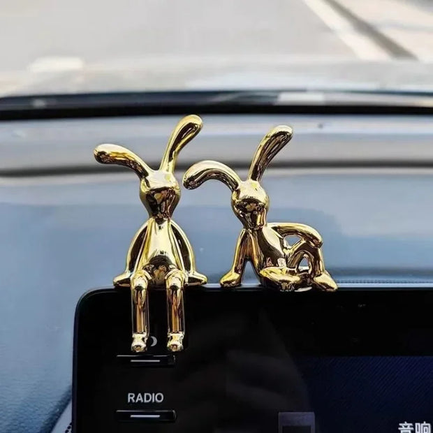 Car Interior Decoration Cartoon Animal Center Console Decoration Personality Room Dining Table Desk Decoration Car Ornaments