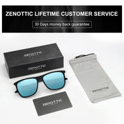 ZENOTTIC Square Polarized Sunglasses for Men Ultralight Carbon Fiber Sun Glasses Driving Fishing Golf Sports UV400 Protection