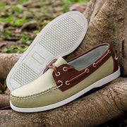 Luxury Brand Men's Shoes New Lightweight Breathable Boat Shoe For Men Casual Shoes High Quality Sneakers Lace-up Leather Loafers