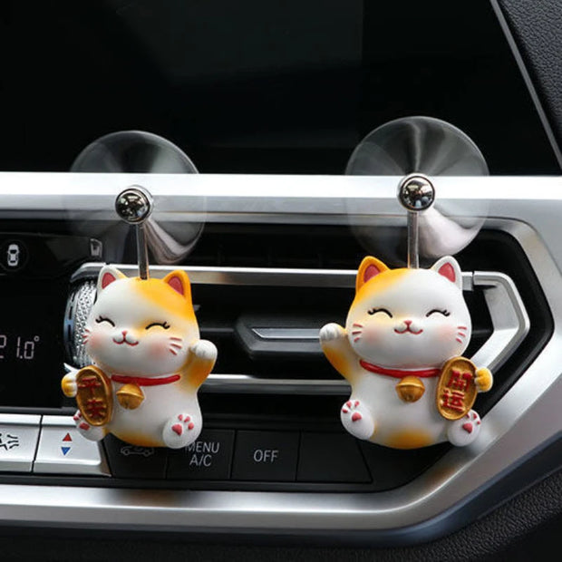 Car Air Fresheners Fortunate Cat Car Vent Clip Lucky Cat Car Outlet Clip  Cute Cat Car Perfume Decoration