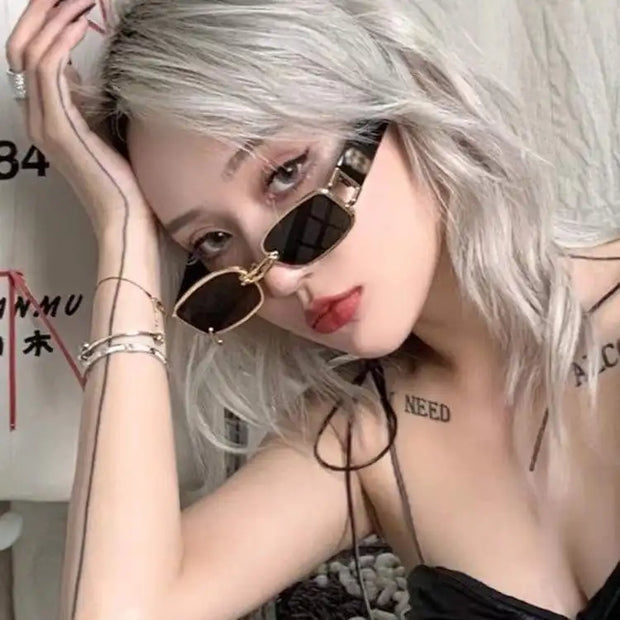 New Fashion Vintage Sunglasses Women Men Brand Designer Retro Rectangle Sun Glasses Female male Popular Colorful Square Eyewear