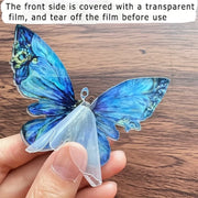 Beautiful 2D Butterfly Car Mirror Pendant - Perfect for Holiday Decorations and Key Chains!