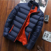 Thickened Autumn/winter Men's Sports Cotton Coat Stand Collar Cardigan Outdoor Padded Jacket Casual Warm