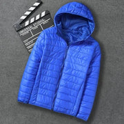 Lightweight Autumn/winter Men's Cotton-padded Jacket Cropped 2023 New Style Warm Winter Coat Thick Hooded Casual Wear