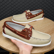 Luxury Brand Men's Shoes New Lightweight Breathable Boat Shoe For Men Casual Shoes High Quality Sneakers Lace-up Leather Loafers