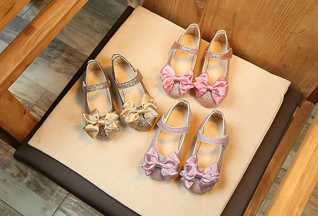 Kids Princess Shoes Girls Soft Comfortable Leather Shoes Students Party Performance Footwear Breathable Children Dancing Shoes