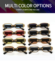 New Fashion Vintage Sunglasses Women Men Brand Designer Retro Rectangle Sun Glasses Female male Popular Colorful Square Eyewear