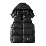 Mens Winter Windproof Sleeveless Jacket Parkas Women Sleeveless Jacket Male Casual Thick Warm Detachable Waistcoat