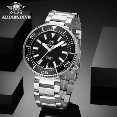 ADDIESDIVE Men's Luxury Watch 100Bar Waterproof BGW9 super luminous Sapphire Glass reloj hombre Automatic Mechanical Watches