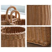 Woven Storage Basket Hanging Portable Wall Hanging Basket Portable Flower Plant Pot Desktop Kitchen Vegetables Storage корзина