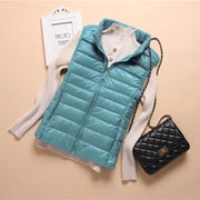 Down Lightweight White Duck Down Vest Short Sleeveless Vest  Autumn/Winter Slim Fit Ultra Light Down Jacket Women Jackets