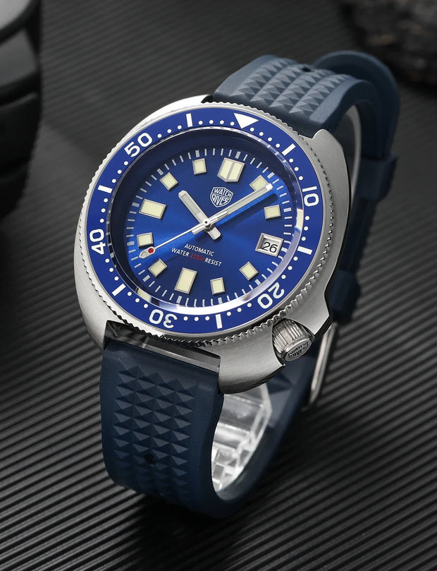 Watchdives Land Tortoisen WD6105 Dive Watch AR Sapphire BGW9 Luminous NH35 Automatic Movement Men Watches Waterproof 200m