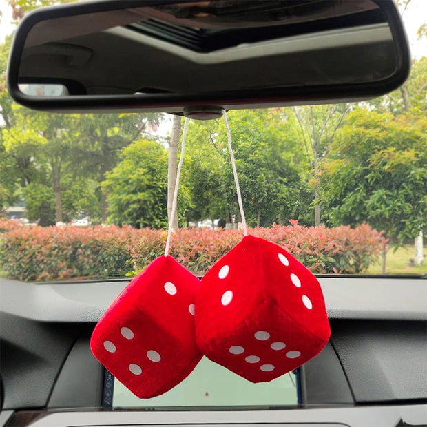 Car To Car Plush Pendant Three-Dimensional Square Dice